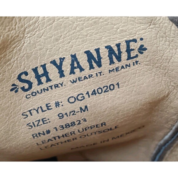 Shyanne Women's Loretta Western Boots Size 9.5 M Snip Toe Brown Retail $199 - Picture 11 of 13